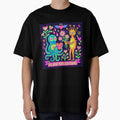 Neon Psychedelic Alien Valentine Octopus Love by zzz888