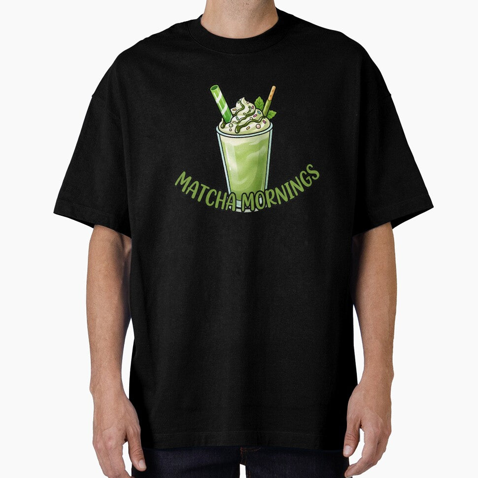 Matcha Mornings Cute Milkshake Green Aesthetic Coziness by BobaBunny76