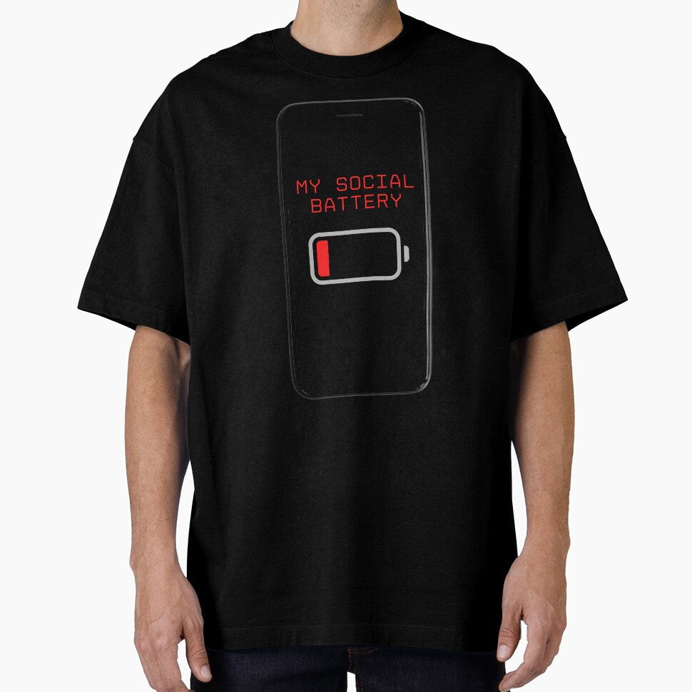 Low Social Battery Funny by Noah V's Merch