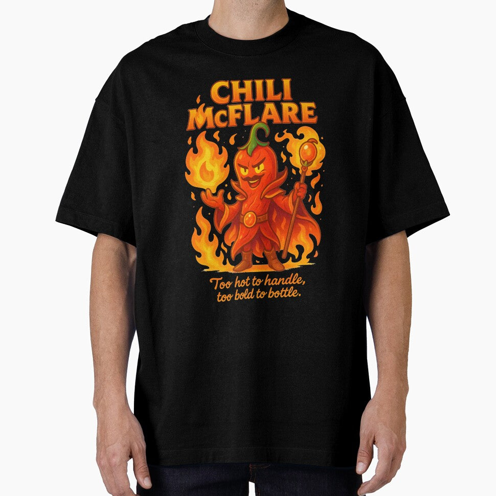 Chili McFlare – Fire Mage Pepper Tee | Snackwear Apparel by Snackwear Apparel