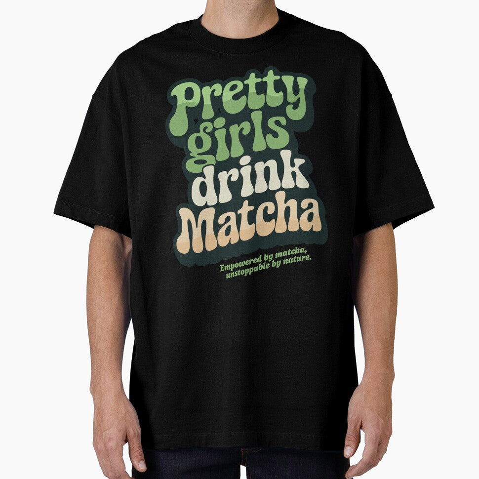 Pretty Girls Drink Matcha, Retro 60s 70s Matcha Lovers by emmjott