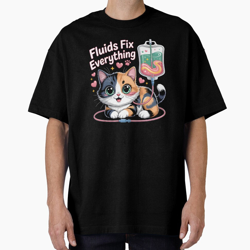 Fluids Fix Everything – Cute Cat IV Design by Bettybee00