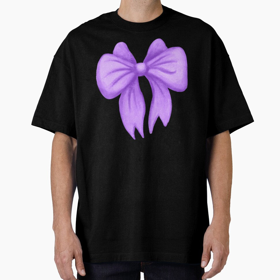 Coquette Aesthetic Purple Bow Pattern by Julie Erin Designs