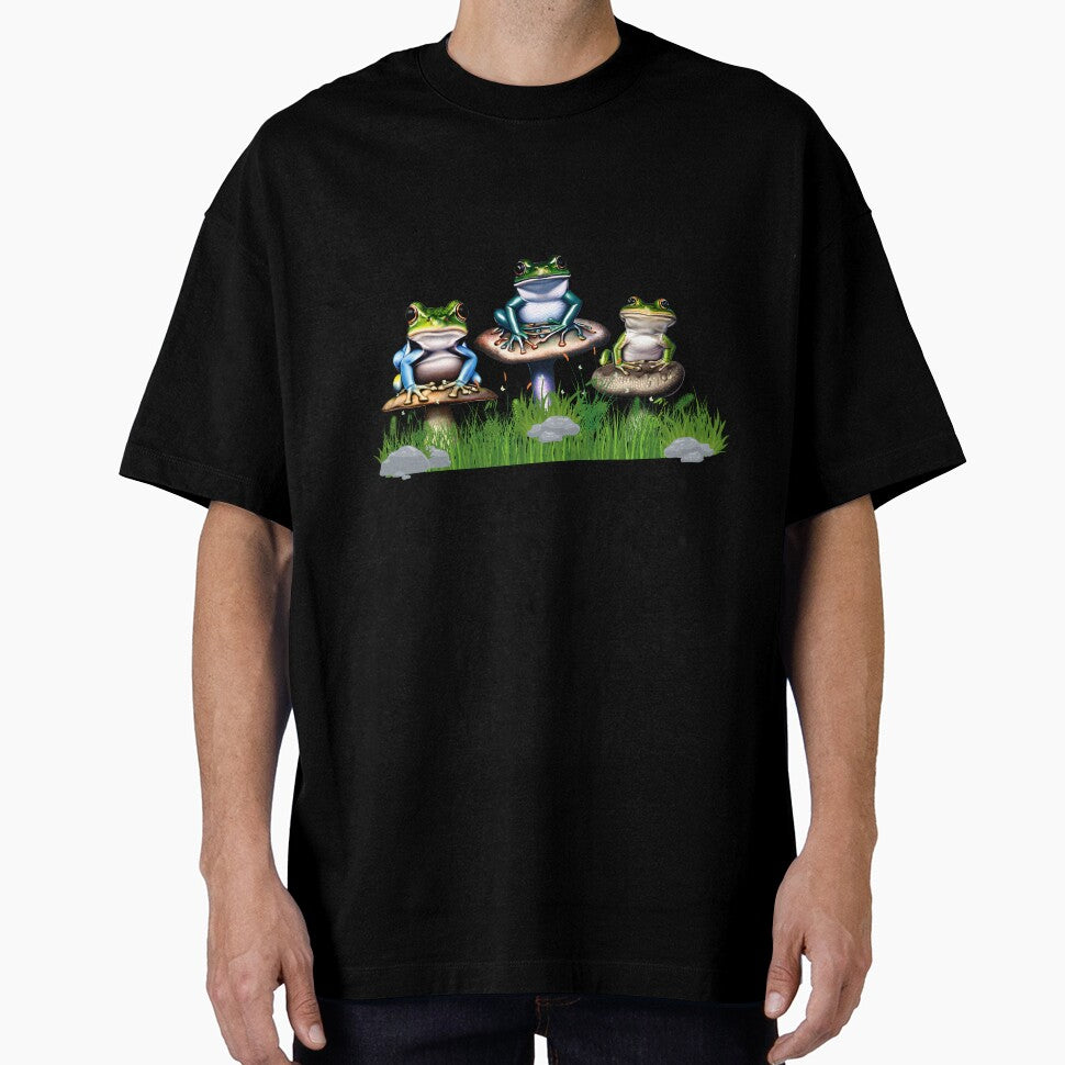 Frogs On Mushrooms by BeansHotTees