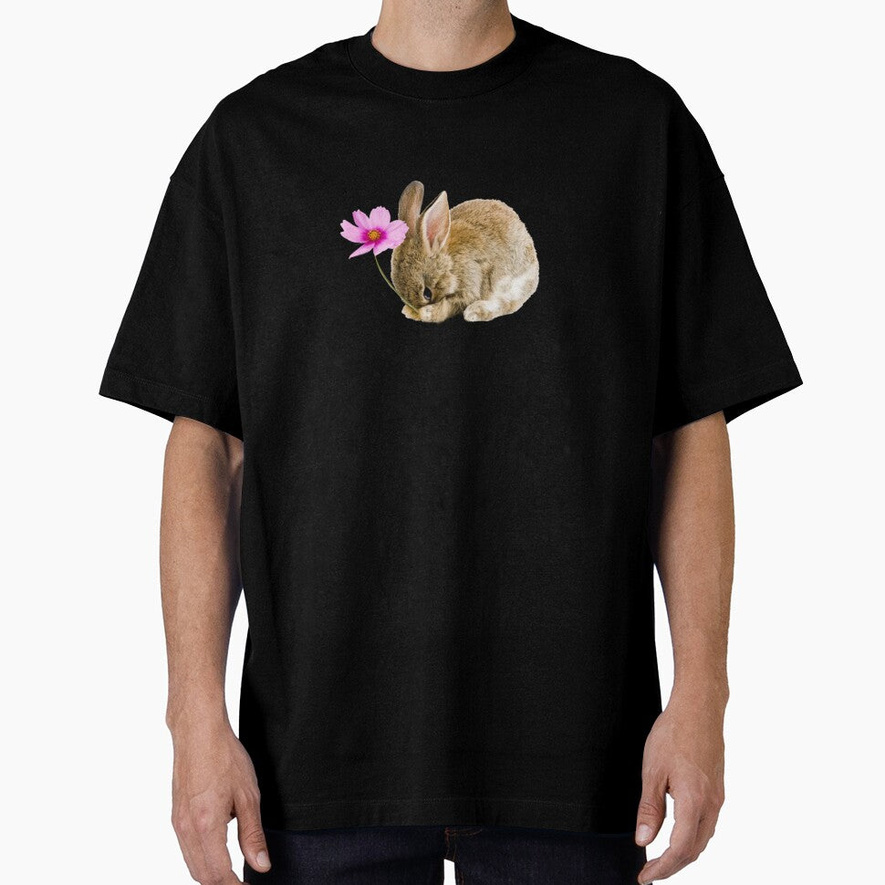 Coquette bunny with flower by Pixiedrop
