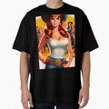 Cute Retro Cowgirl Painting by PulpVintage