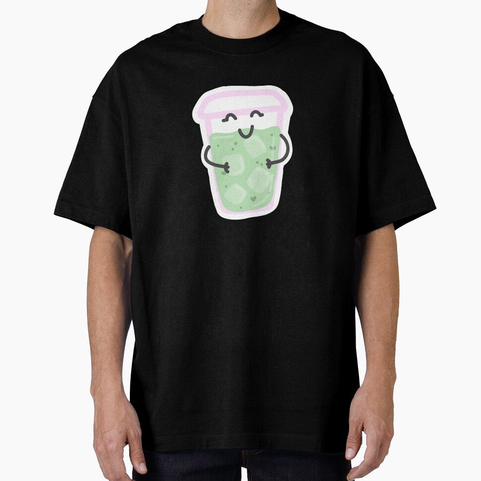 Cute Kawaii Matcha Iced Drink Sticker by Vimi Doodles