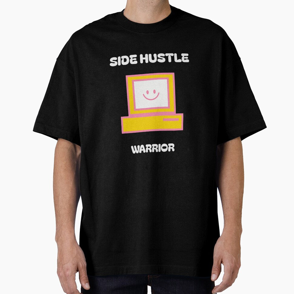 Side Hustle Warrior Retro Computer by crazydotdesigns