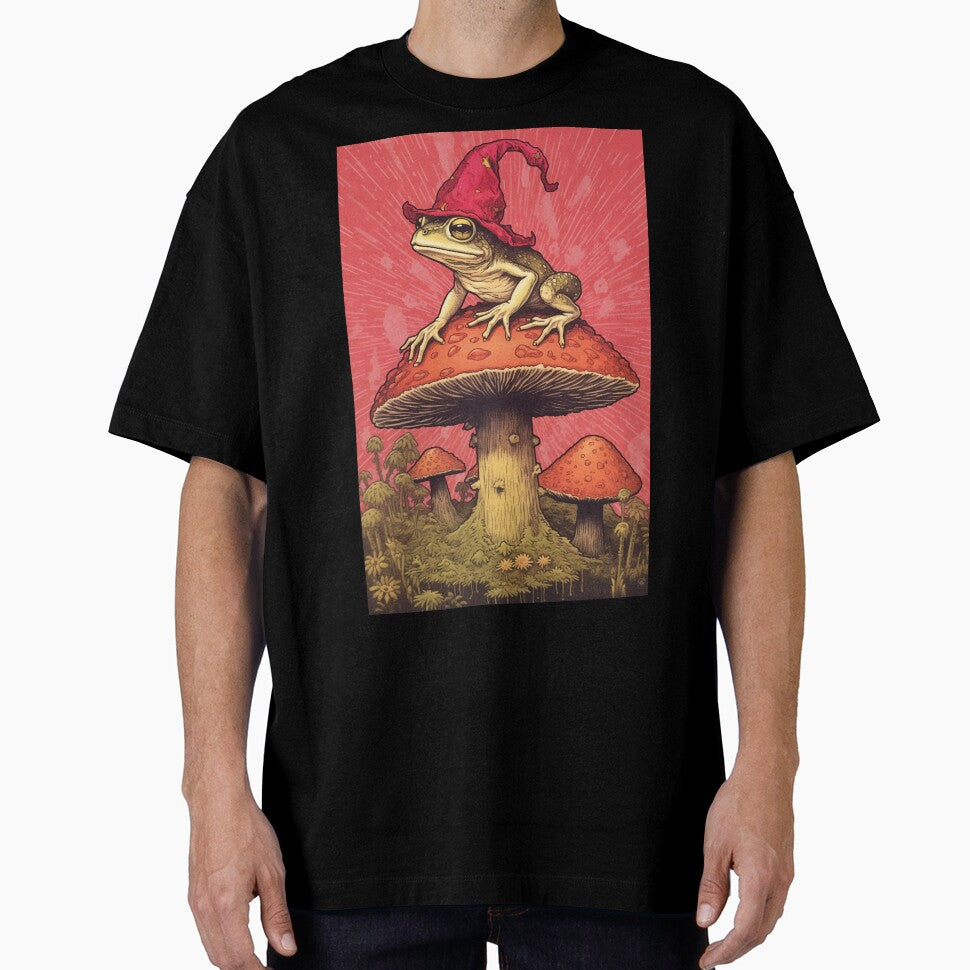 Wizard Frog Toad on Mushroom by egneveRArt