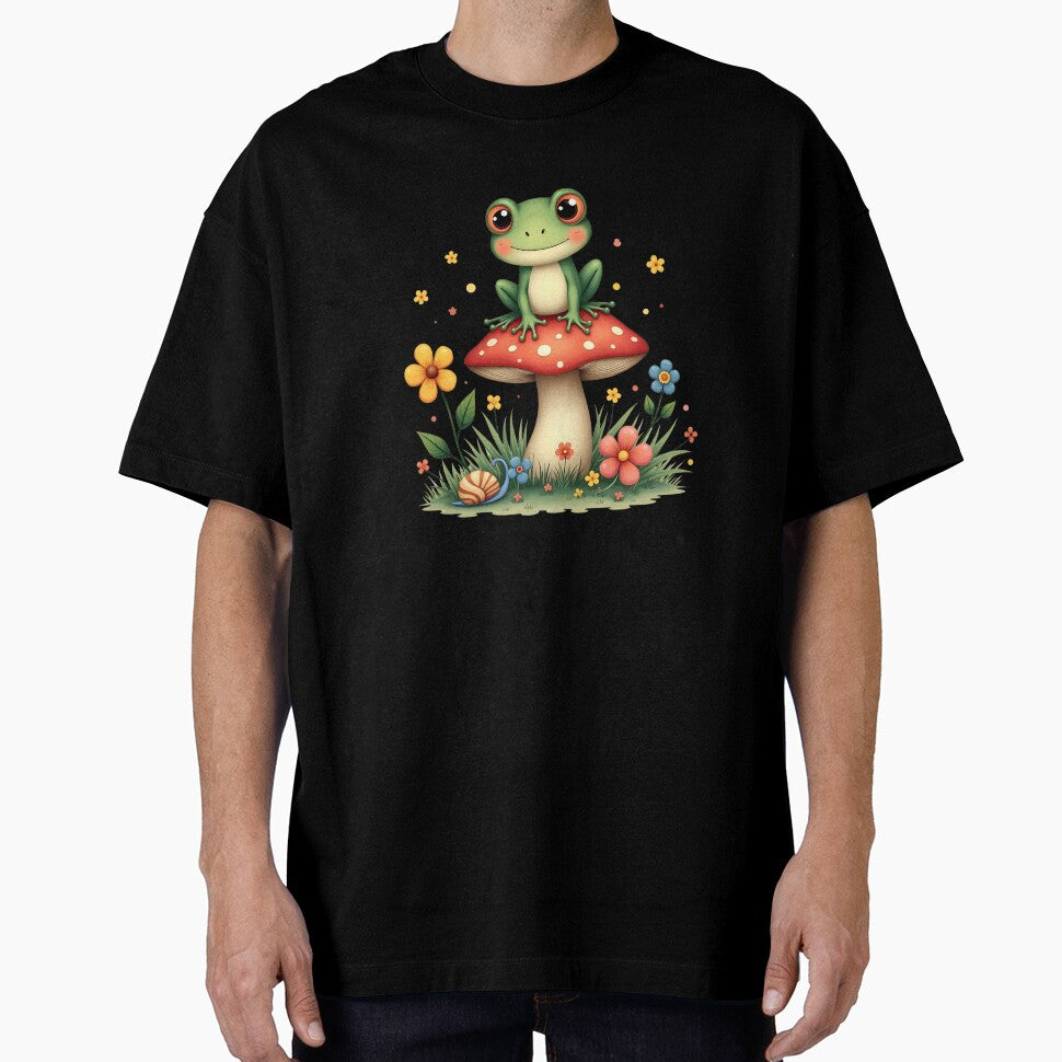 Frog and Mushroom Friends by Almond Paper Co.