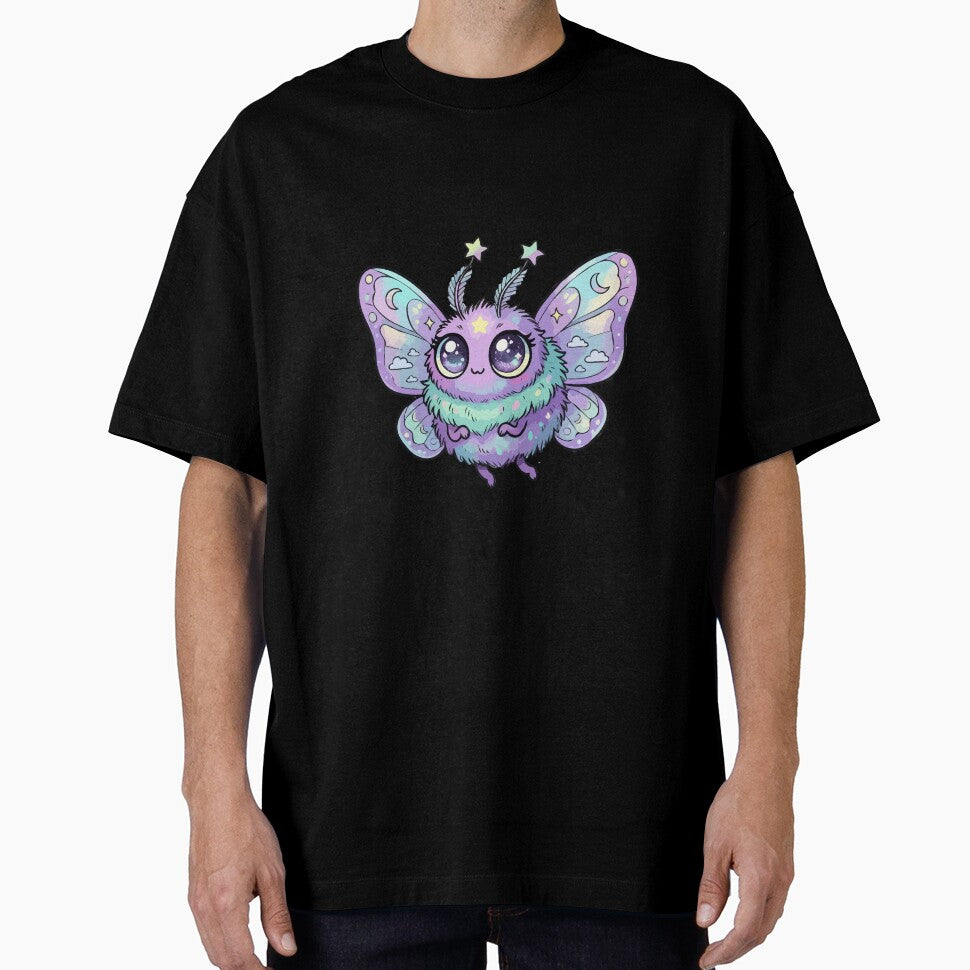 Lavender Shimmering Celestial Winged Chibi by Emegan Print Art