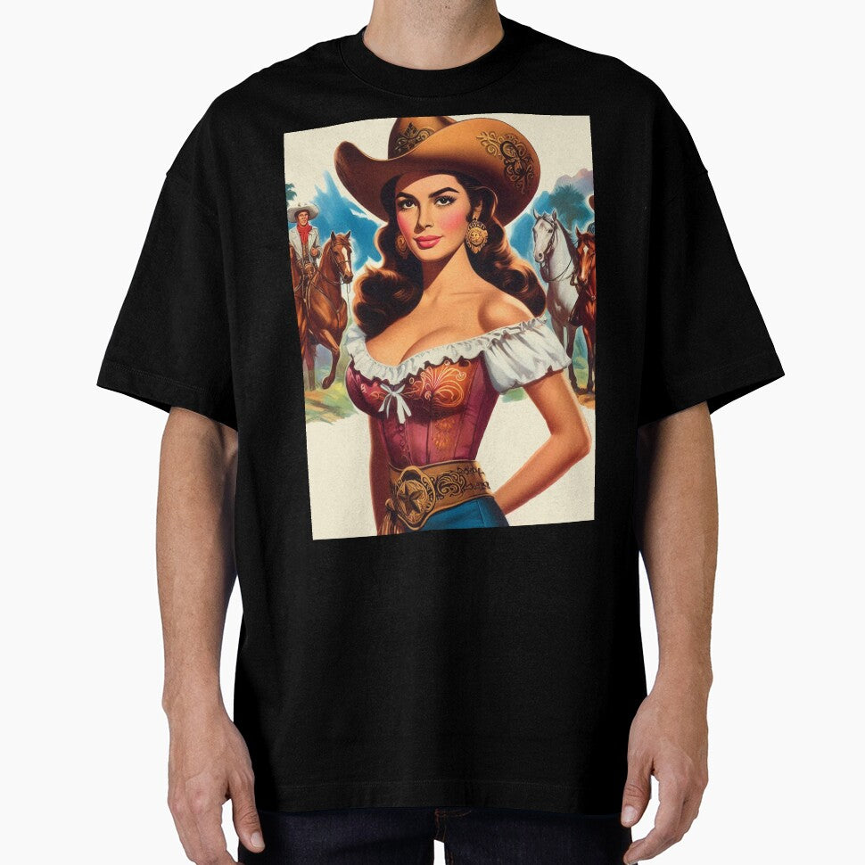 Vintage Cute Western Girl by PulpVintage