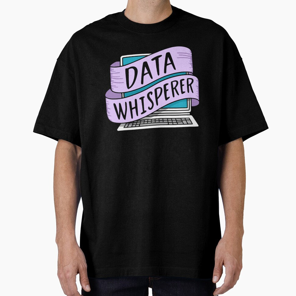 Data Whisperer! Pink And Blue Data Analyst Laptop by PMCreative