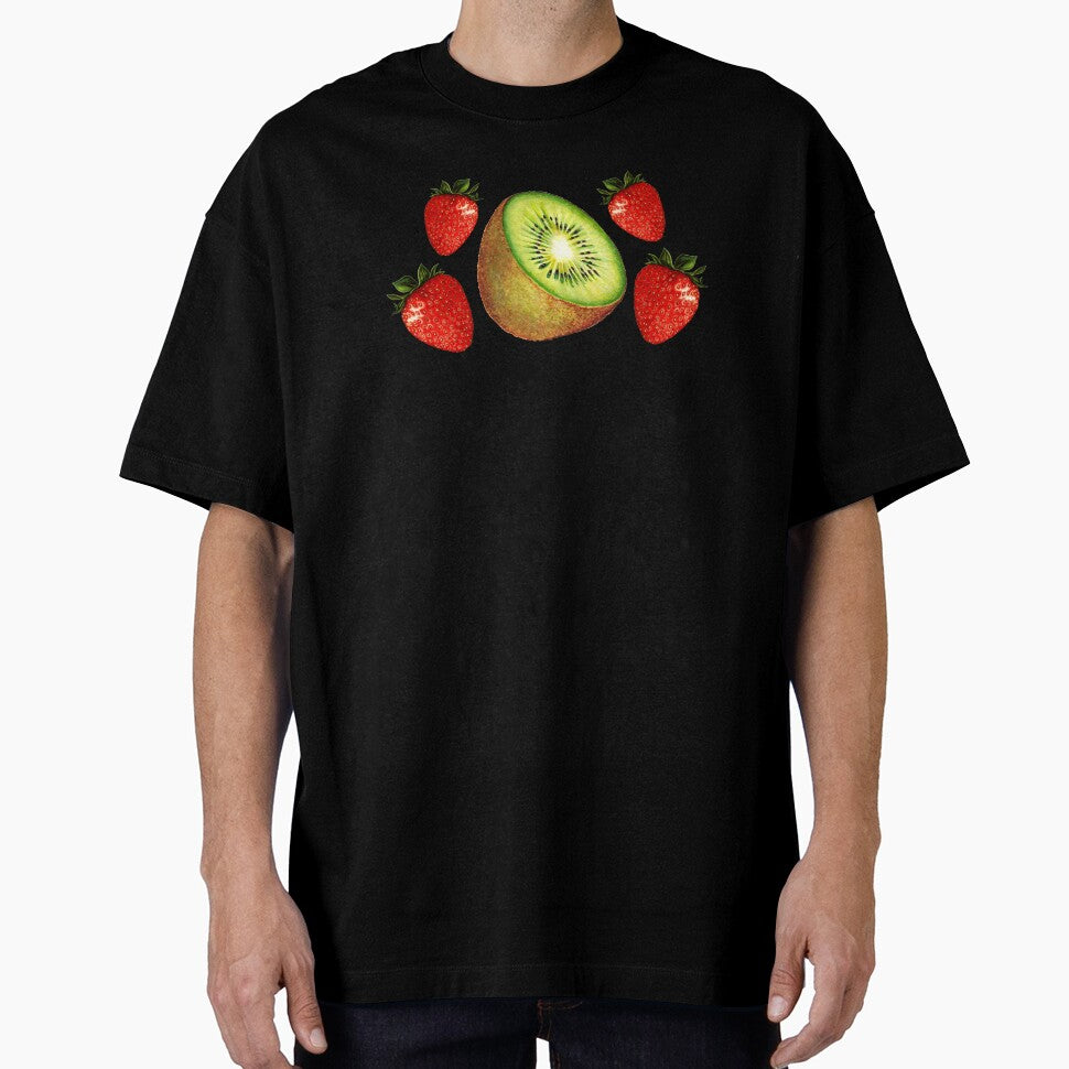 Strawberry Kiwi Pattern - Green by Kelly  Gilleran