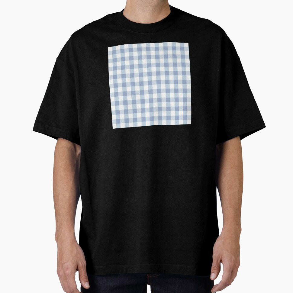 Powder Blue Gingham Print Pattern by Flip & Flop