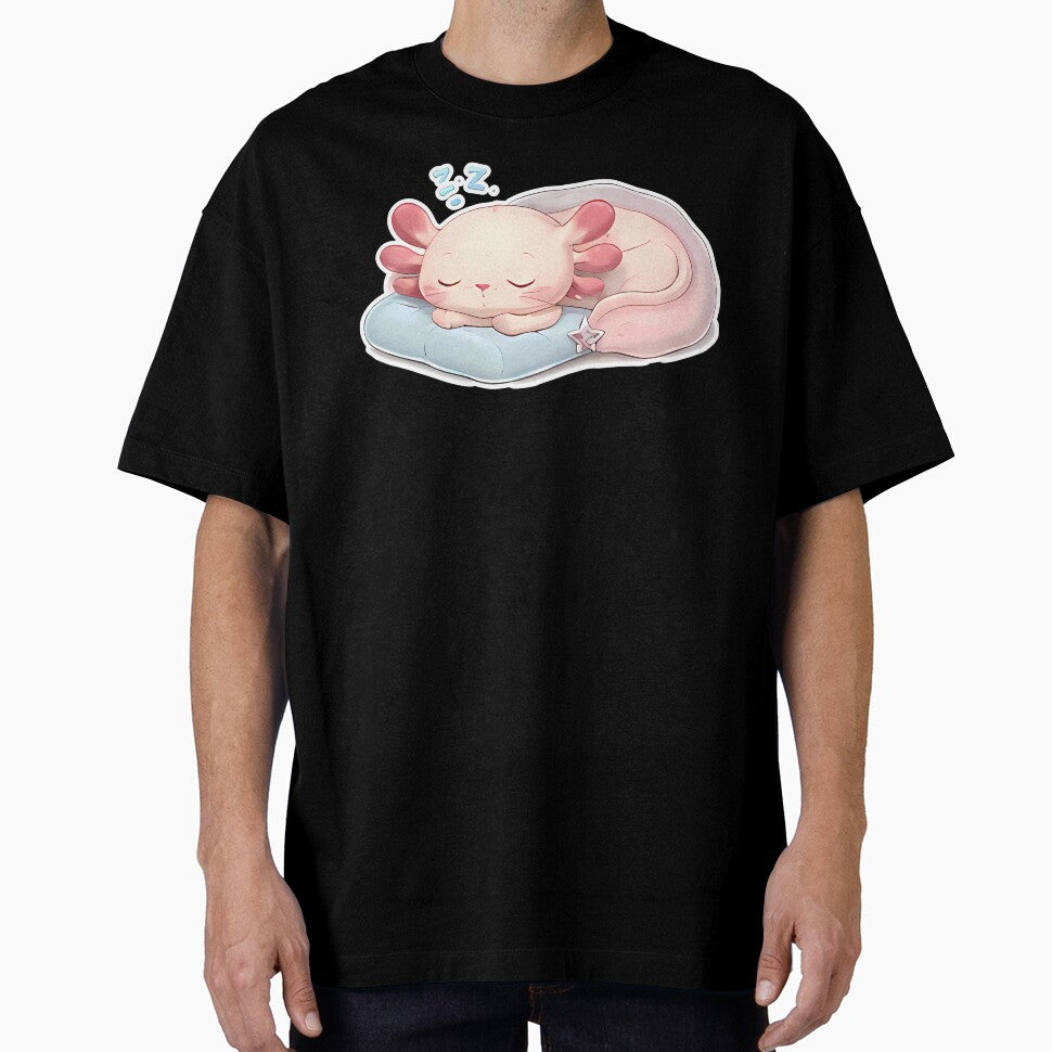 Sleepy Axolotl Kawaii – Soft Pastel Cute Axolotl Lover Gift Design by VectorJoy