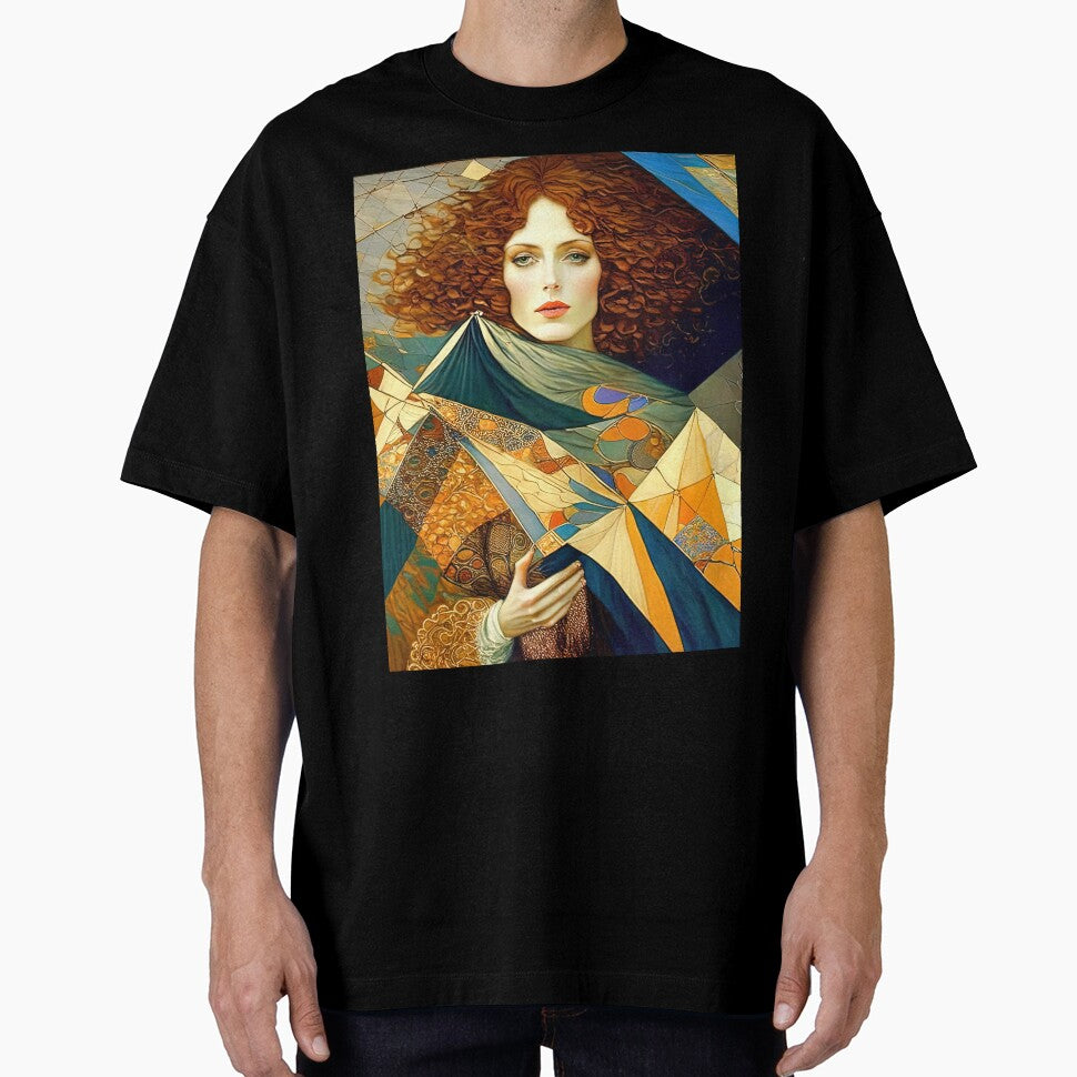 Vintage Style Red-Haired Girl With A Kite by LanaGustavsson