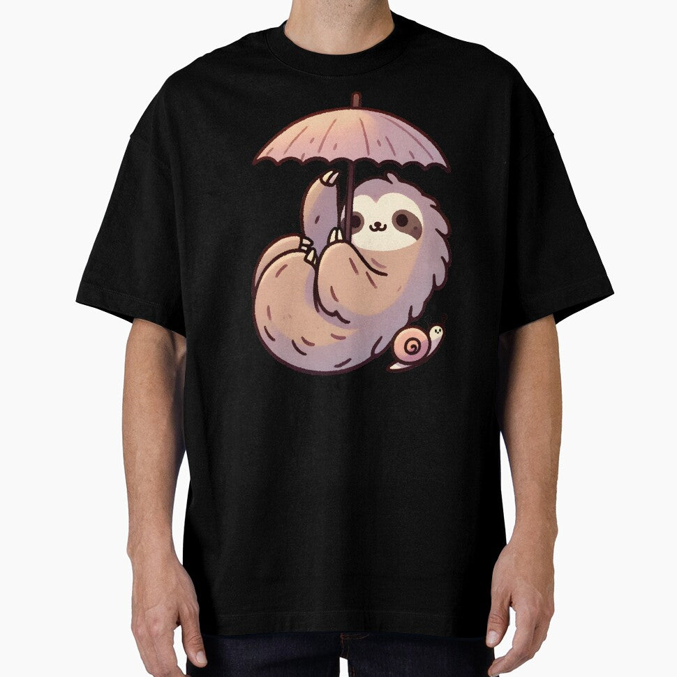Sloth with Umbrella and Snail by UmbrellaStudio1