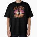 Save a Horse Ride a Cowgirl Funny Western Rodeo Bachelorette Shirt by Redjakkal