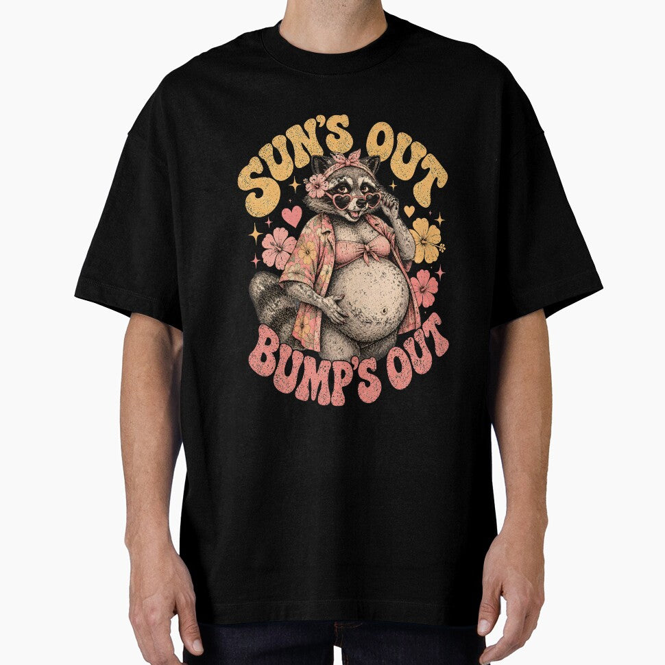 Pregnant Girl Summer Suns Out Bumps Out Feral Raccoon Mom by DesignsByAnett