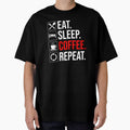 Eat. Sleep. Coffee. Repeat by Cat Lady Designs