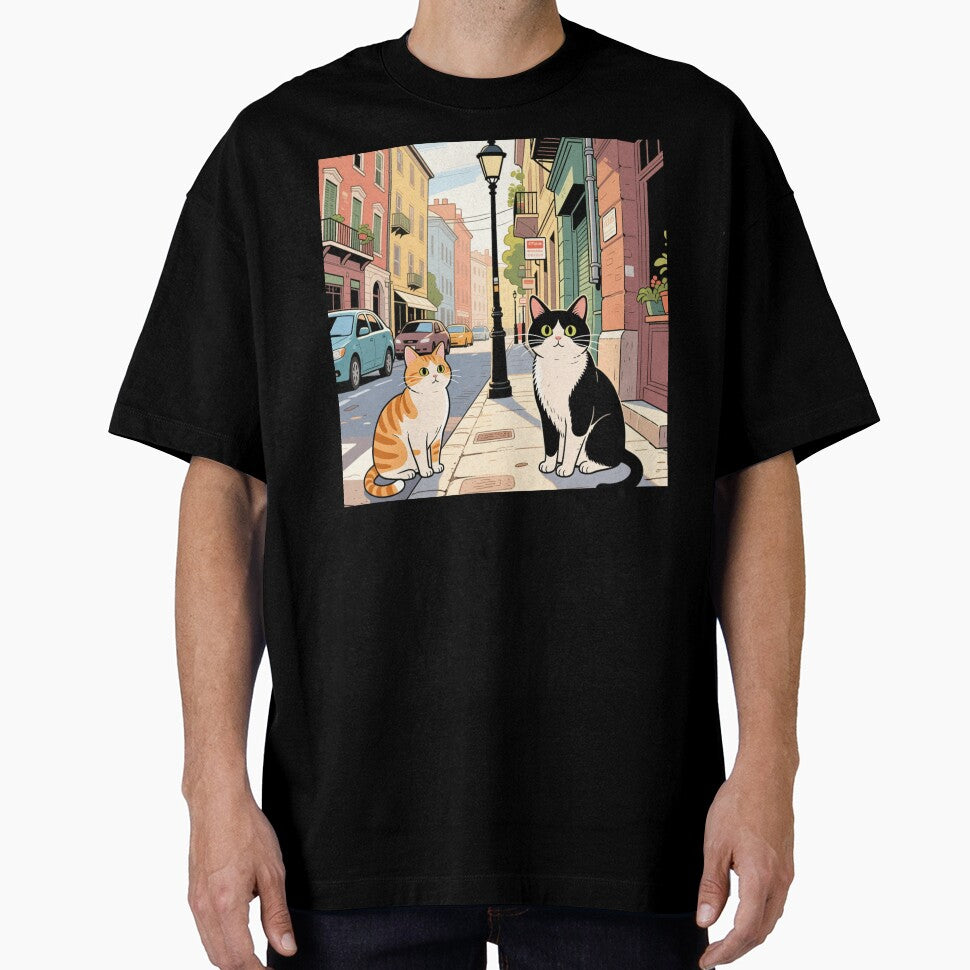 Street Cats – Urban Cool Cat Graffiti Style Design by MerlinWear