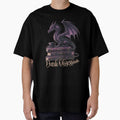 Dark Romance Book Dragon Art by CottonandQuill