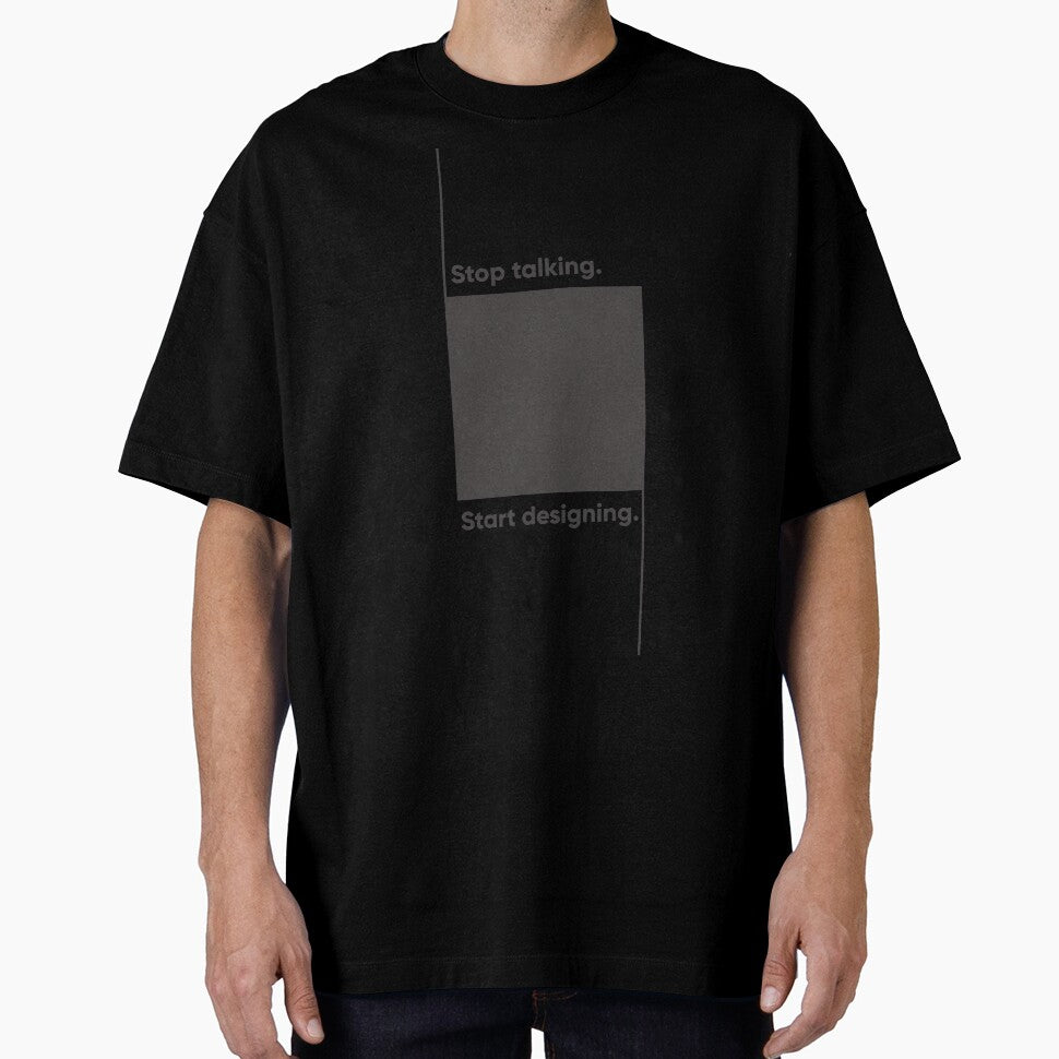Stop Talking. Start Designing. Minimalist UX & Product Design Statement by Artio-ArtShop