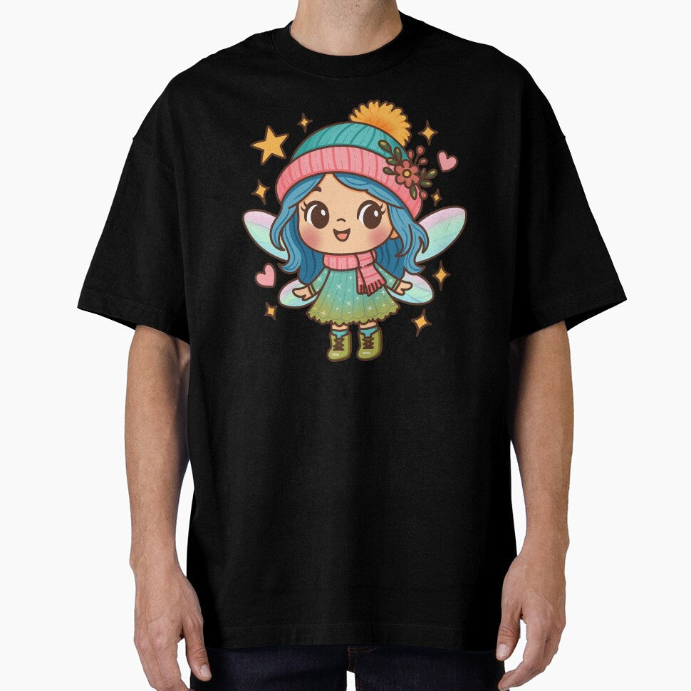 Cute Winter Fairy Kawaii Pastel Fantasy Art by Doodle Moon Studios