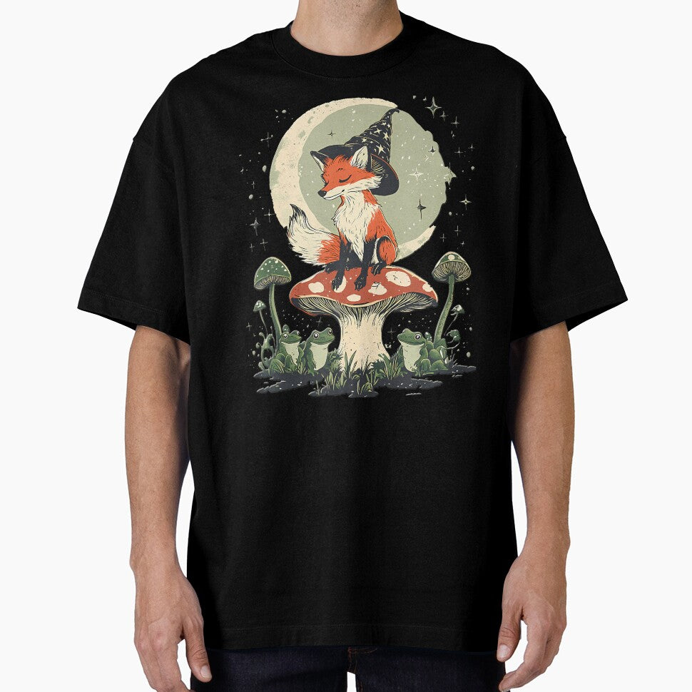 Fox With Frog On Mushroom by KelseyYasuko