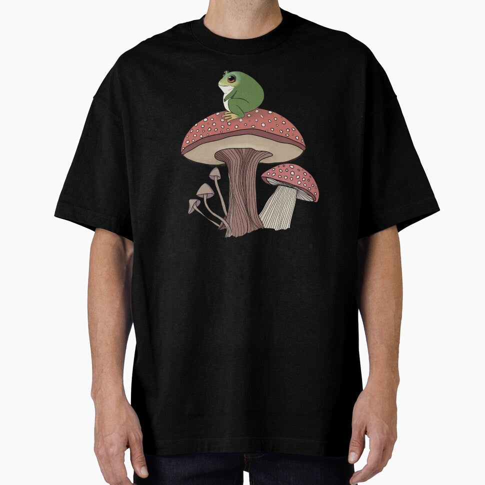 Chunky Frog Sitting on a Mushroom by velvetearth
