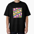 Colourful Pop Art Fig Pattern on Bold Checkerboard Background by Fabulosa Designs