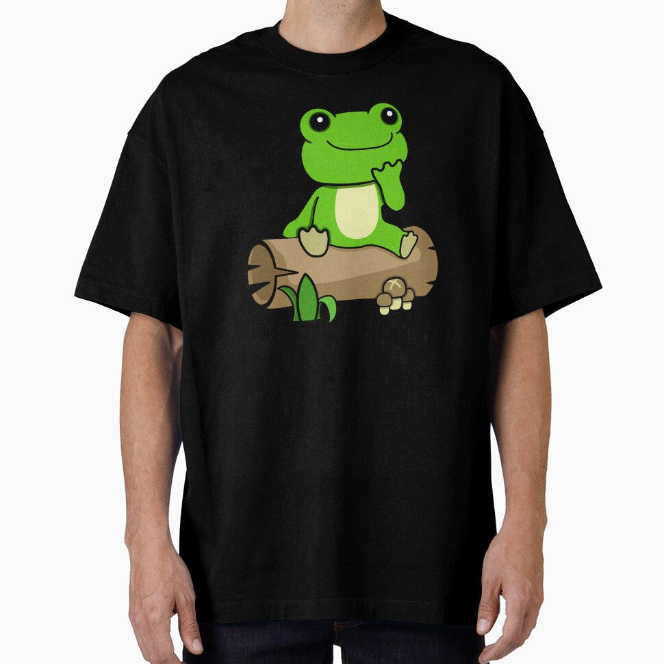 Frog on a log by Lowfidesigns