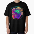 Melting Neon Beast Head | Trippy Psychedelic Monster Art by BoneandBloomCo