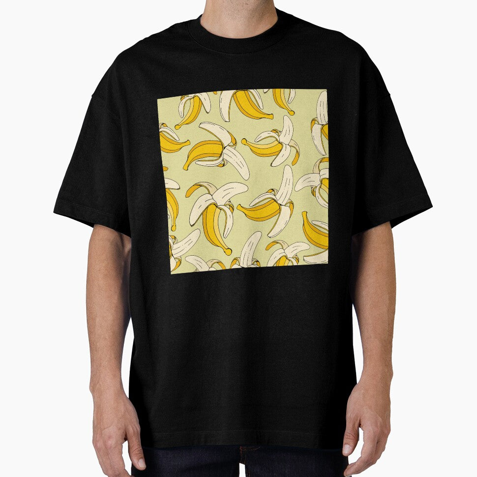 Tropical Bananas on Warm Beige Food Pattern by HotHibiscus