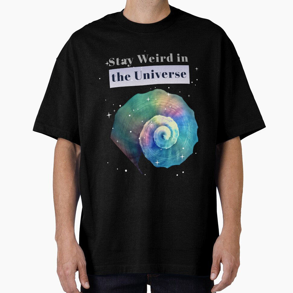 Stay Weird in the Universe – Cosmic Spiral Shell | Neurodivergent Pride by Aquarius-club
