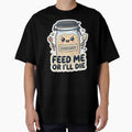 Funny Kawaii Sourdough Starter Cute "Feed Me Or I'll Die" Sticker by ARTReMi