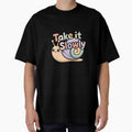 Take It Slowly – Cute Calm Snail Pastel Design by MAEshopstore