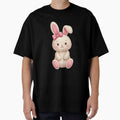 Coquette Aesthetic White Bunny with Ribbon, Soft Girl Style by SeGoArtDesign