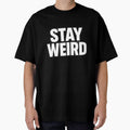 Stay Weird – Bold Typography Quote Design for Stickers & T-Shirts by RouniBoutique
