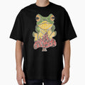 Chunky frog on a mushroom by Colzo Art