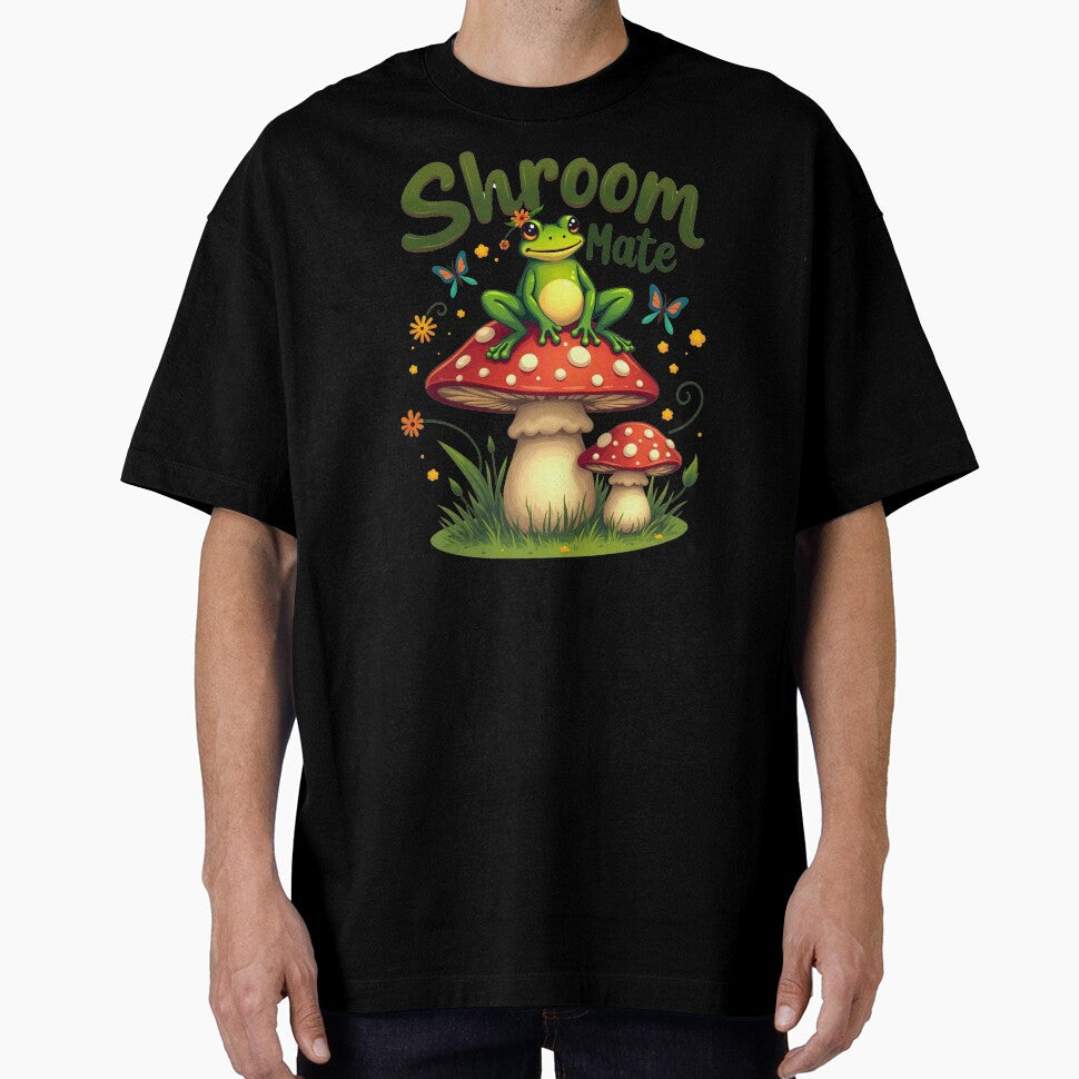 Cute Frog on Mushroom – Shroom Mate by Bulwshop