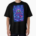 Trippy Cosmic Frog on Magic Mushroom – Psychedelic Mandala Galaxy Frog Art by RustedToad