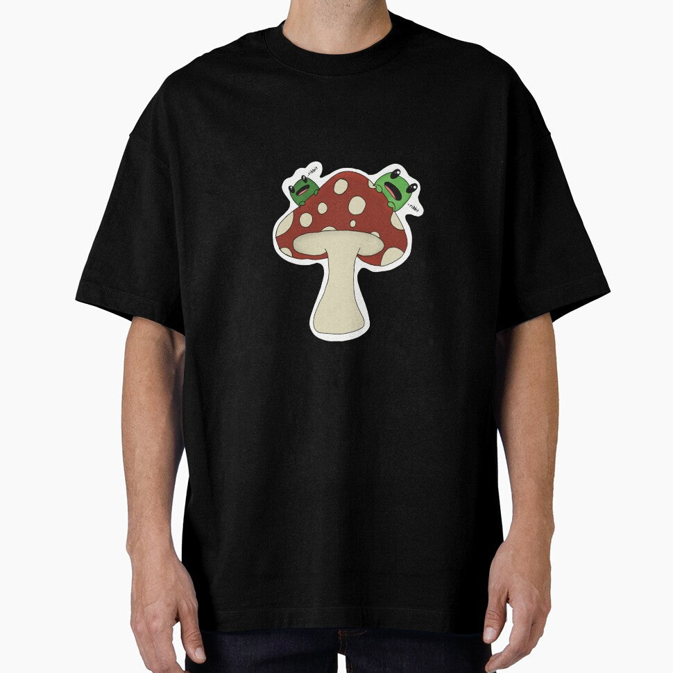 Two Frogs on a Mushroom by torilizmua