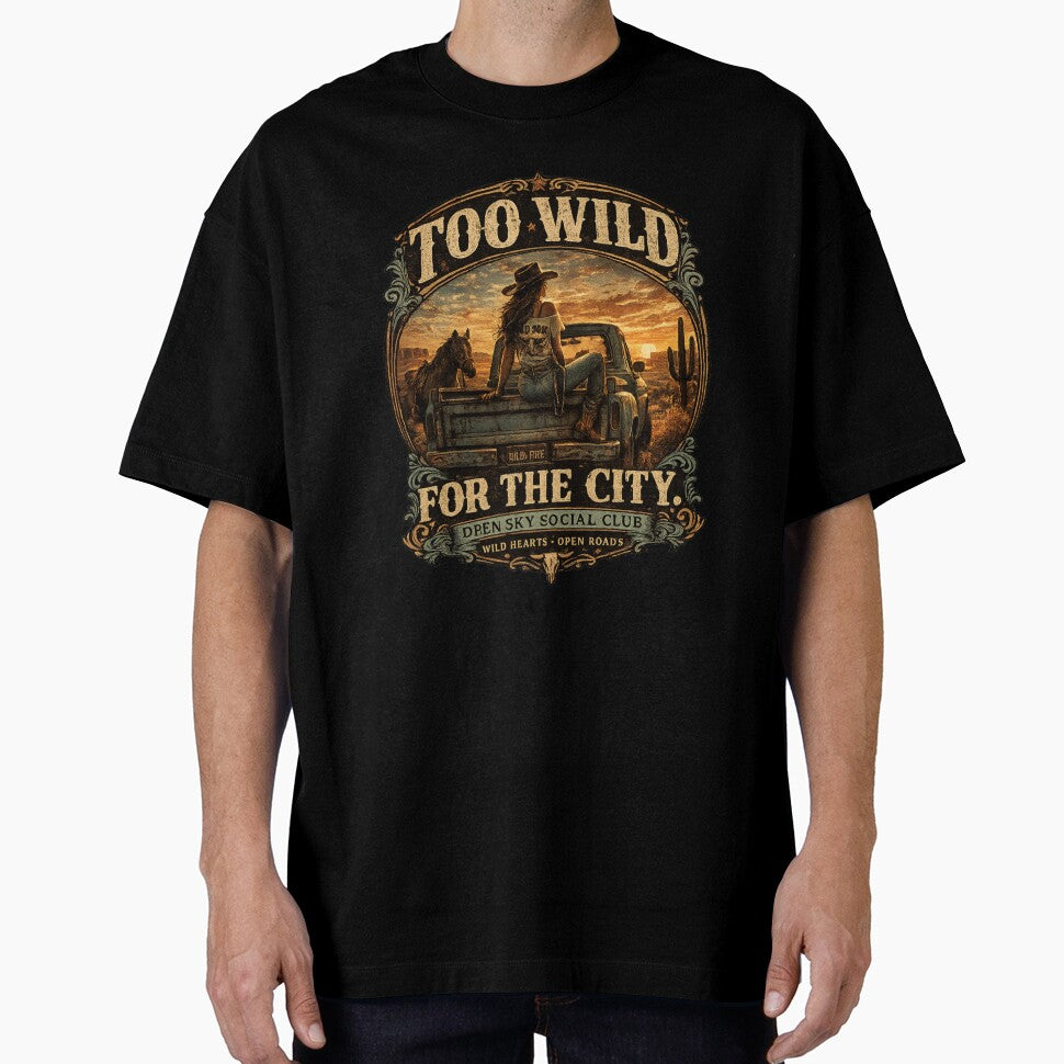 Too Wild For The City | Vintage Cowgirl Western Design by Anyshca