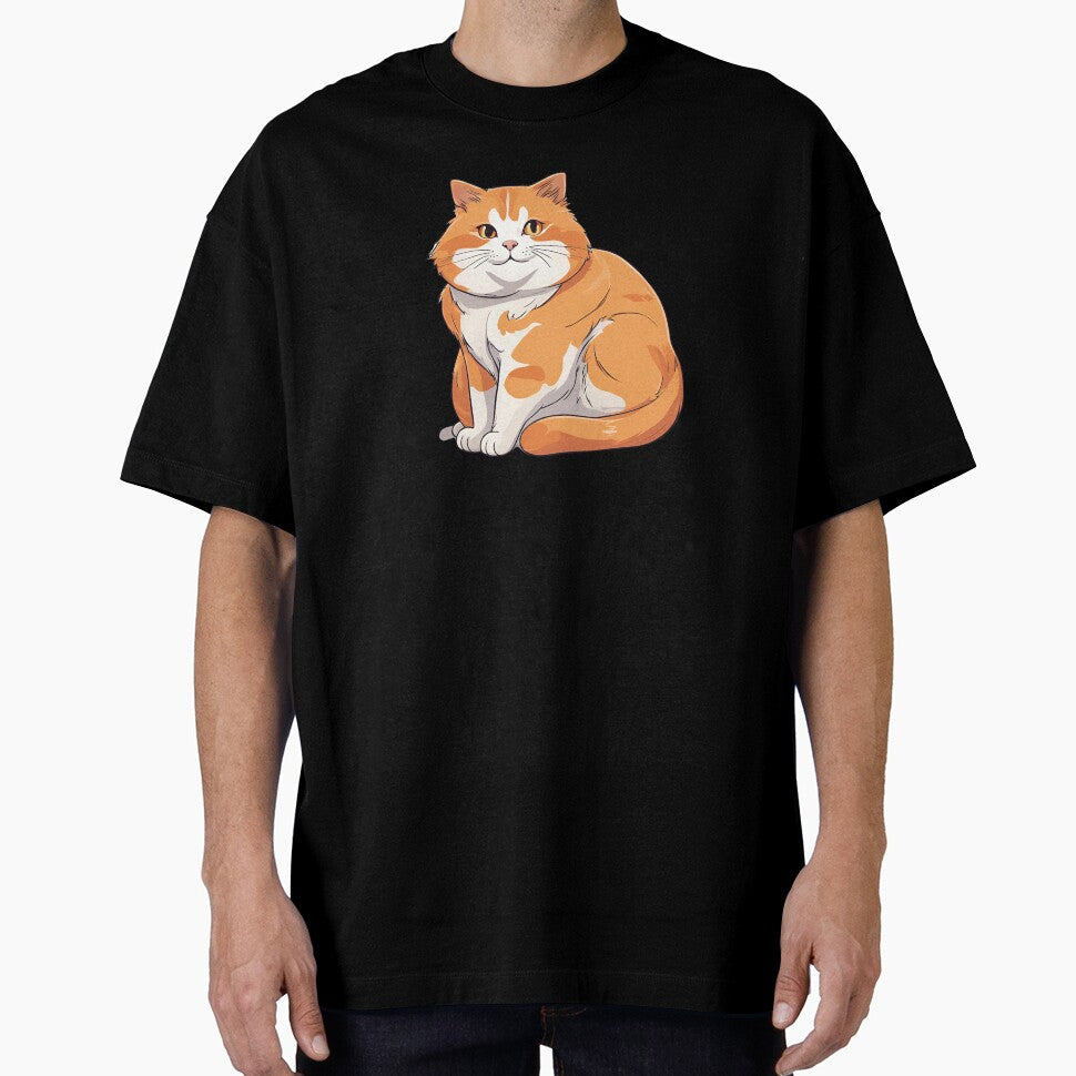 Chunky orange cat sticker by FlawlessDraft