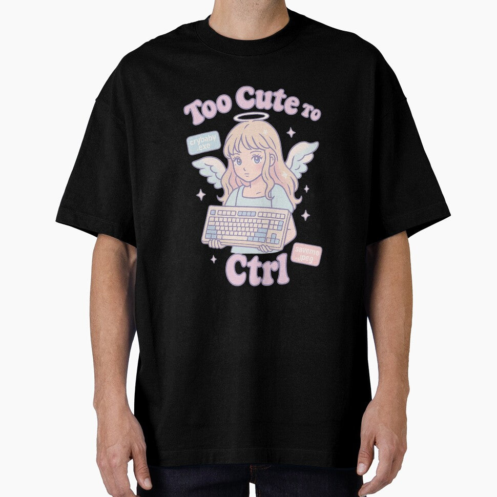 Too Cute To Ctrl | Y2K Cyber Angel Aesthetic Design by Starr_Designs