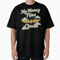 My Money Flies in the Clouds – Retro Aviation Design by Meandmyshop