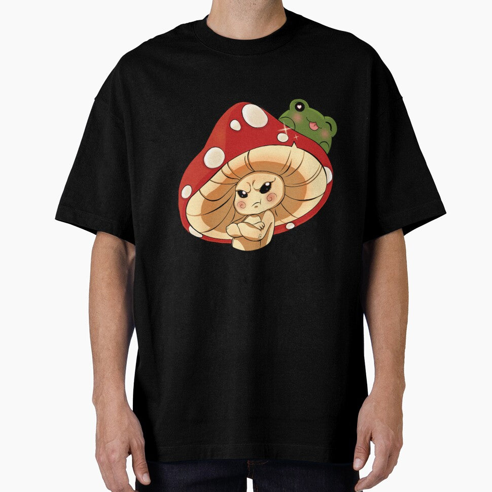 Frog on the mushroom by Meowmeowdesign