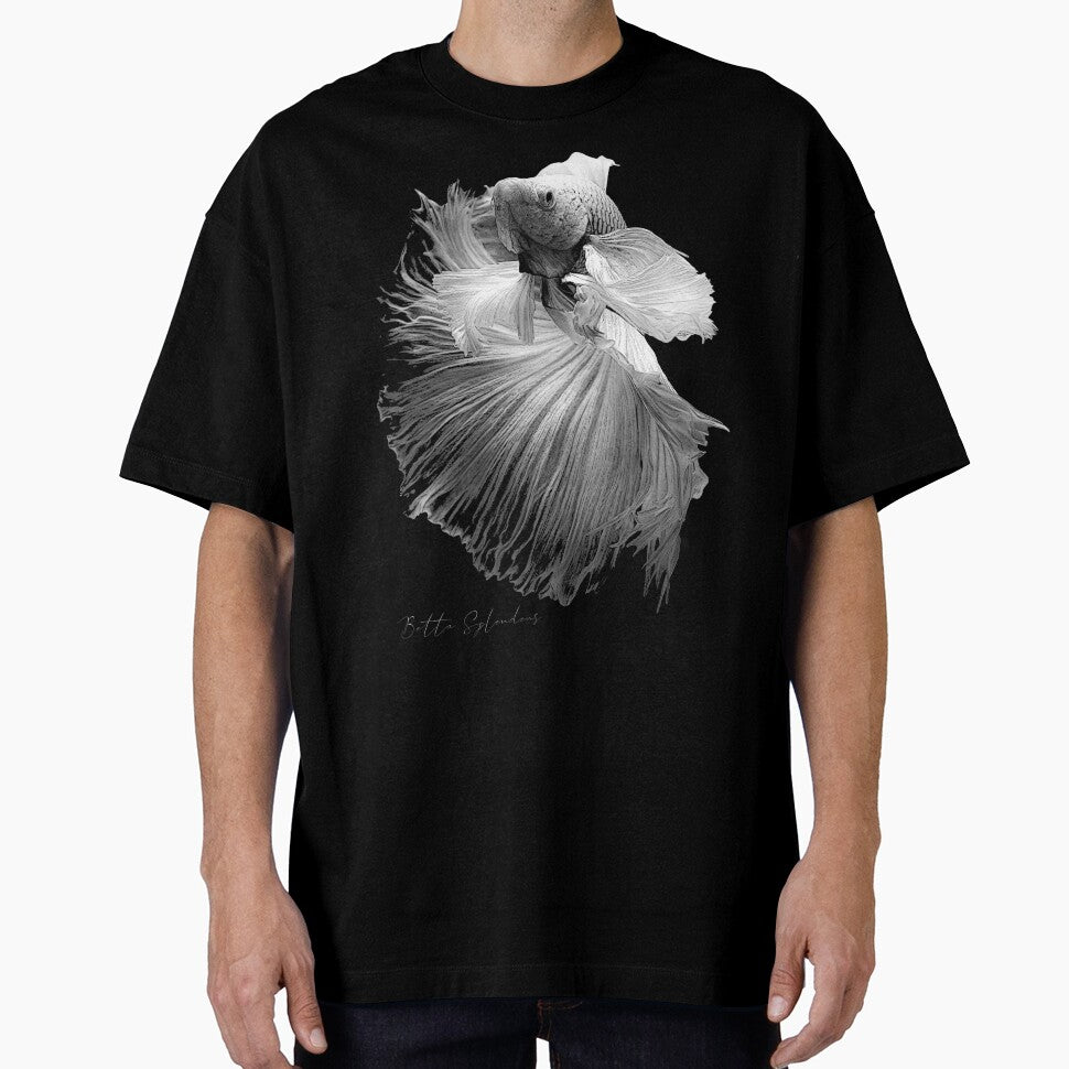 Elegant Betta Fish Black & White Fish Keeper by JRRTs